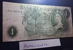 GREAT BRITAIN - 1 PAUND - 1960 / 77 - VERY CLEAR