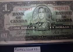 Canada - 1937 - 1 Dollars -King George - ÇÇT- KORNERS BORDERS ERRORS-