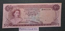BAHAMAS - 1/2 CENT - 1 DOLAR - 3 DOLAR - 1968 - VERY CLEAR
