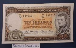 AUSTRALIA - 1/2 - 10 SHILLINGS - 1961 / 65 - R NADİR - VERY VERY CLEAR