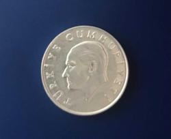 1985 CUMHURİYET MADENİ PARALARI  10 LİRA ÇİLLL