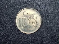 1999 YILINA AİT MADENİ 10 BİN TÜRK LİRASI ÇİL  TCM 5006