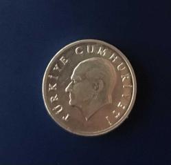 1986 CUMHURİYET MADENİ PARALARI 1 LİRA ÇİLLL