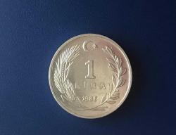 1986 CUMHURİYET MADENİ PARALARI 1 LİRA ÇİLLL