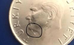 1986 CUMHURİYET MADENİ PARALARI 50 LİRA ÇİLLL ( SAKALLI ATA - SAKAL ÇAPAĞI )