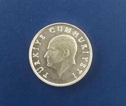 1987 CUMHURİYET MADENİ PARALARI 5 LİRA ÇİLLL