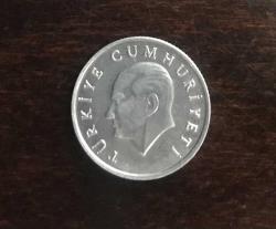 1987 CUMHURİYET MADENİ PARALARI 5 LİRA ÇİLLL / TARİH NOKSAN - ERÖRR