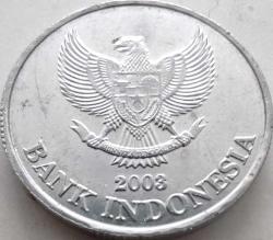 Endonezya 2003 500 Rupiah Yasemin Çiçeği (Bunga Melati) Figürlü Alüminyum