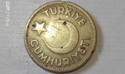 TÜRKİYE CUMHURİYETİ 1944 25 KURUŞ ( T)