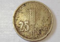 TÜRKİYE CUMHURİYETİ 1944 25 KURUŞ ( T)
