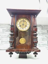 Antika Osmanlı Dönemi Altın Varak İşlemeli Koleksiyonluk Duvar Saati