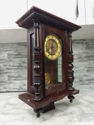 Antika Osmanlı Dönemi Altın Varak İşlemeli Koleksiyonluk Duvar Saati