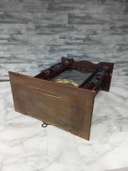 Antika Osmanlı Dönemi Altın Varak İşlemeli Koleksiyonluk Duvar Saati