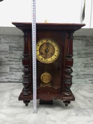 Antika Osmanlı Dönemi Altın Varak İşlemeli Koleksiyonluk Duvar Saati