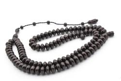 Sistemli Tekerlek Kesim 99 luk Siyah Kuka Tesbih