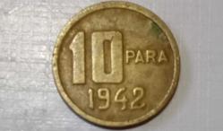 TÜRKİYE CUMHURİYETİ 1942 10 PARA (ÇÇT)