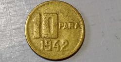 TÜRKİYE CUMHURİYETİ 1942 10 PARA (ÇT)