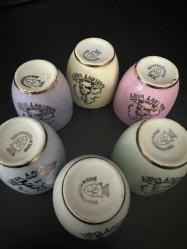 JSK Vintage Porselen Shot Bardağı / Likör Kadehi Seti - 6 Parça