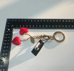 Orjinal Victoria's Secret Kırmızı Mineli Kalpli Çanta aksesuarı Charm Sıfır ürün