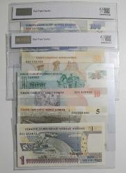 8.EMİSYON A01 SERİSİ YTL PARA SETİ ÇİL KONDİSYONDA MERKEZ BANKASI ALBÜMÜNDE