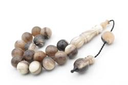 Sistemli Küre Kesim Bufalo Boynuzu Efe Maskot Tesbih 12 Mm