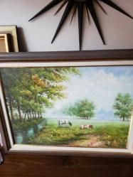 85x65cm hollanda yağlıboya tablo