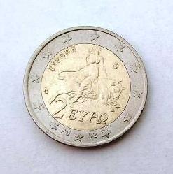 YUNANİSTAN HATIRA 2 EURO 2002 YILDIZDA S HARFİ= FİNLANDİYA DARBI MİTOLOJİ - EUROPA TEMALI BİMETAL PARA. (Resimdeki Ürün Gönderilecektir) (318)