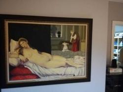 Titian ın ünlü urbinolu venüs tablosu yağlıboya tablo(repro.)