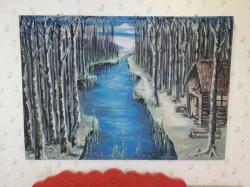 120x83 cm 1968 yılı yaşar imzalı yaglıboya tablo.