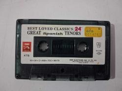 BEST LOVED CLASSICS 24 Great Spanish Tenors - KASET  ( Kartonetsiz )