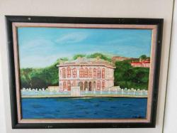 80x60cm ayse perran yeseren imzalı karisik teknik tablo