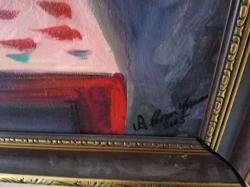 64x74cm Ayse perran yeseren imzalı karisik teknik