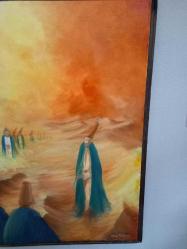 104x84cm Hasan Yağlıpınar İmzalı yagliboya tablo.