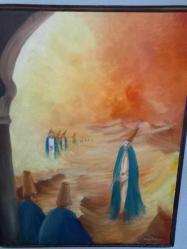 104x84cm Hasan Yağlıpınar İmzalı yagliboya tablo.