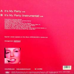 THALIA - IT'S MY PARTY MAXI SINGLE PLAK 2001
