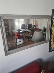 100x60cm eski ahşap çerçeve duvar aynasi