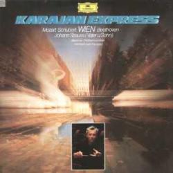 KLASİK MÜZİK 33 LÜK ikili set çift PLAK - Herbert von Karajan, Wolfgang Amadeus Mozart, Franz Schubert, Ludwig van Beethoven, Johann Strauss