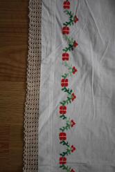 KANAVİÇE İŞLEMELİ KARYOLA ETEĞİ  *  50 - 170 CM