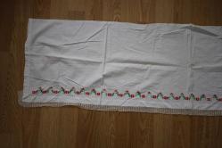 KANAVİÇE İŞLEMELİ KARYOLA ETEĞİ  *  50 - 170 CM