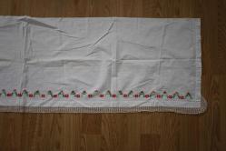 KANAVİÇE İŞLEMELİ KARYOLA ETEĞİ  *  50 - 170 CM