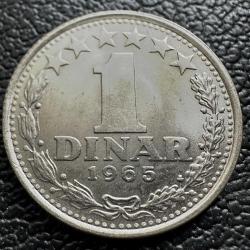 Yugoslavya 1 Dinar 1965. AU