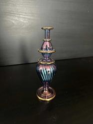 Vintage Üfleme Cam Parfümlük / Vazo