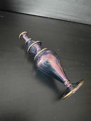 Vintage Üfleme Cam Parfümlük / Vazo