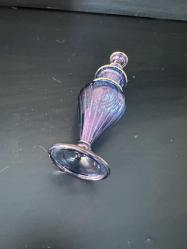 Vintage Üfleme Cam Parfümlük / Vazo