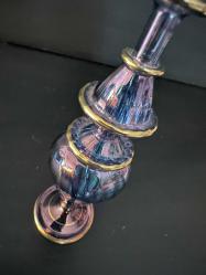 Vintage Üfleme Cam Parfümlük / Vazo