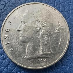 Belçika 1 Frank 1963
