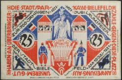 Nadir Almanya Bielefeld 25 Mark 1921 İpek Notgeld