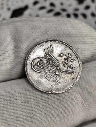 Sultan Abdülaziz 1277/12 Mısır Baskı Gümüş 1 Kuruş Çil