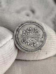 Sultan Abdülaziz 1277/12 Mısır Baskı Gümüş 10 Para