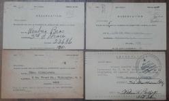 Modern Distributors Amerika Satış Promosyonu Vintage Posta Kartları 1940-45 yılları Pullu 4 adet Kart
